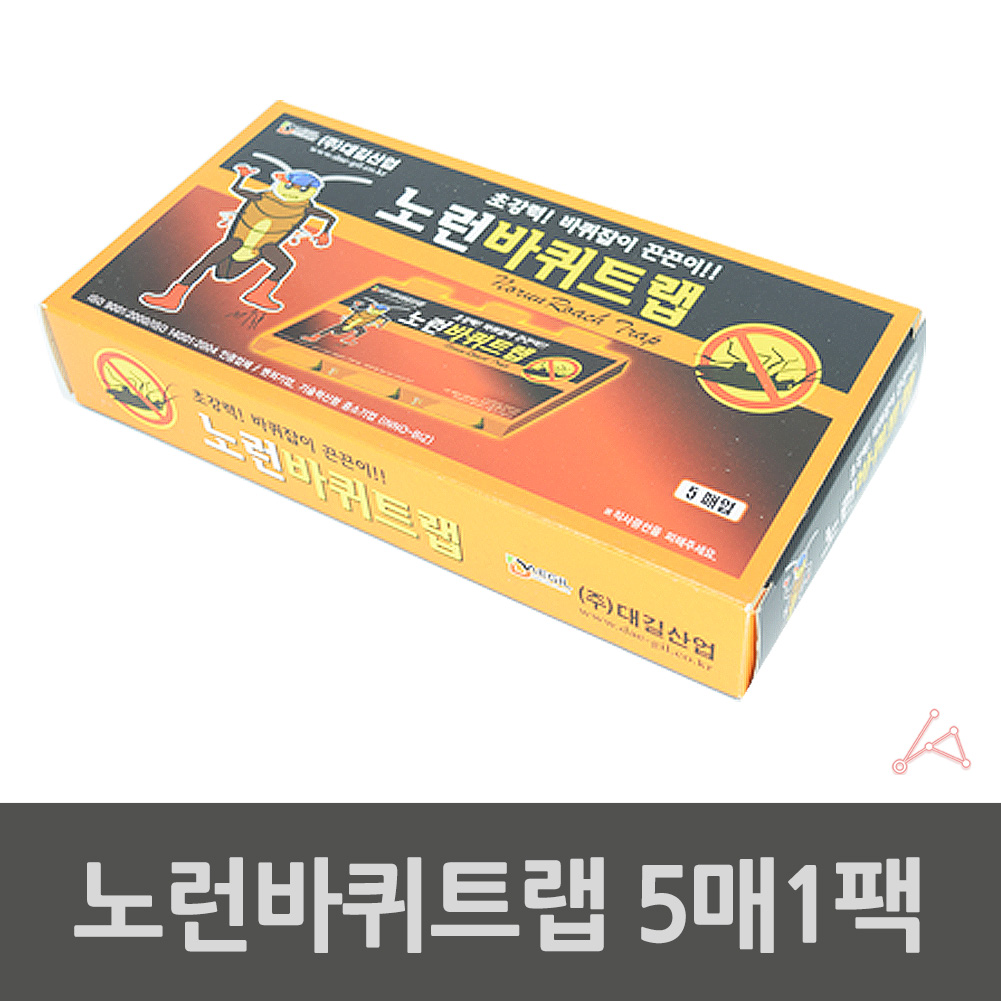 바퀴벌레찍찍이 식당 매장 바퀴 트랩 끈끈이 5매 1팩