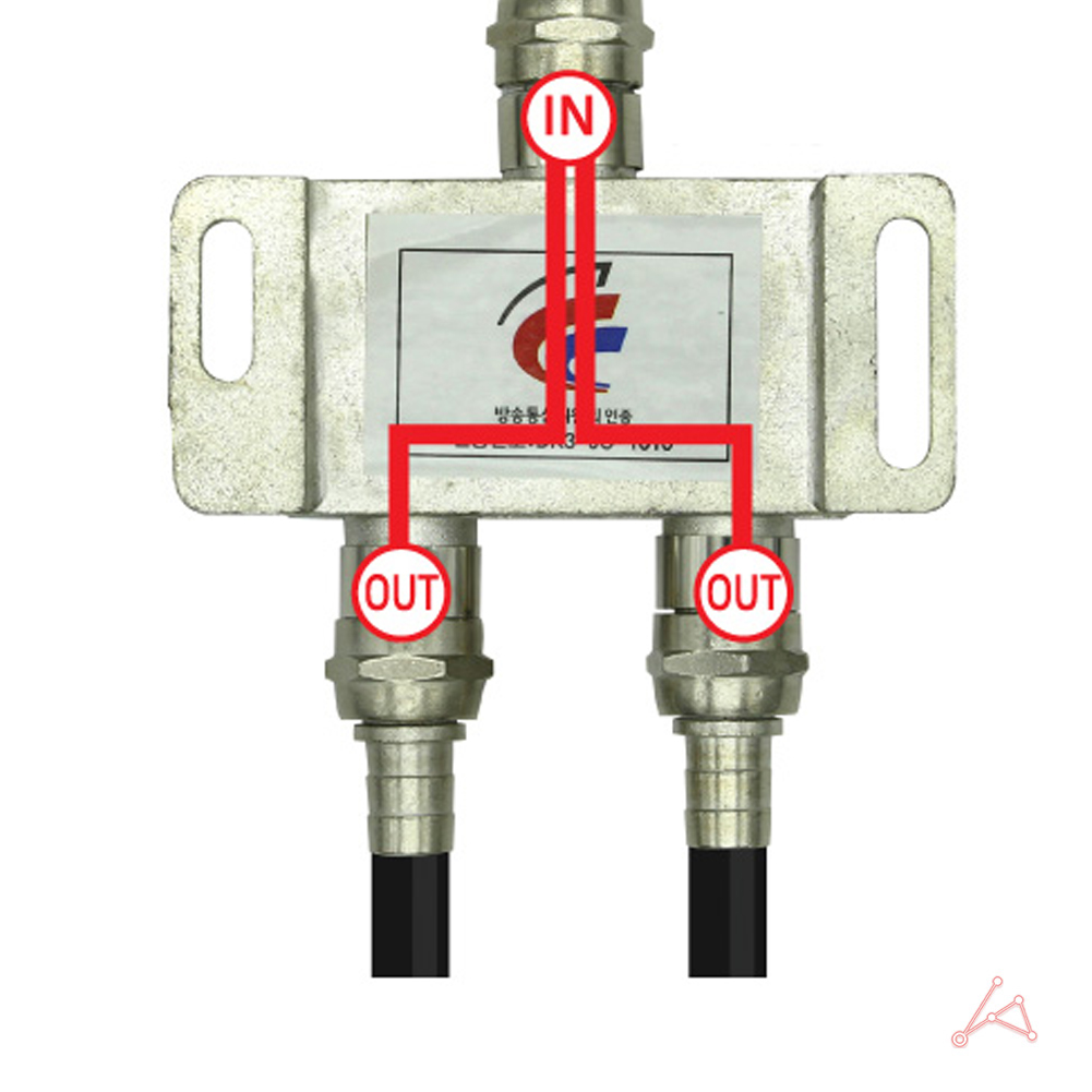 고급 TV분배기 2구 유선방송분배기