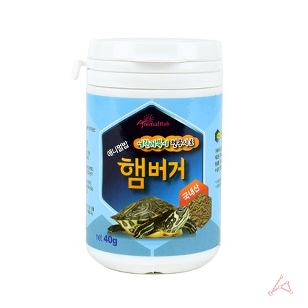 어린 새끼 거북이밥 거북이 전용 먹이 사료 40g