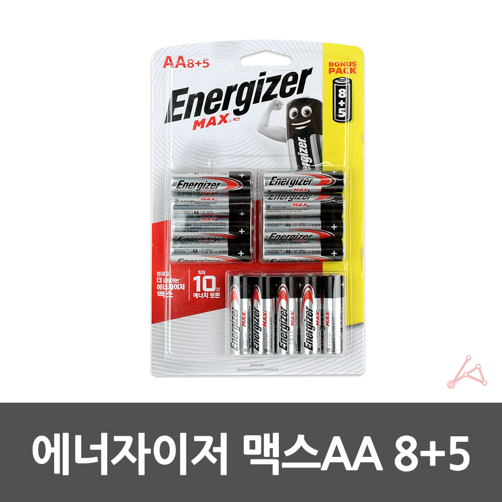 1차전지 알카라인 건전지 1.5V R06 AA 8+5