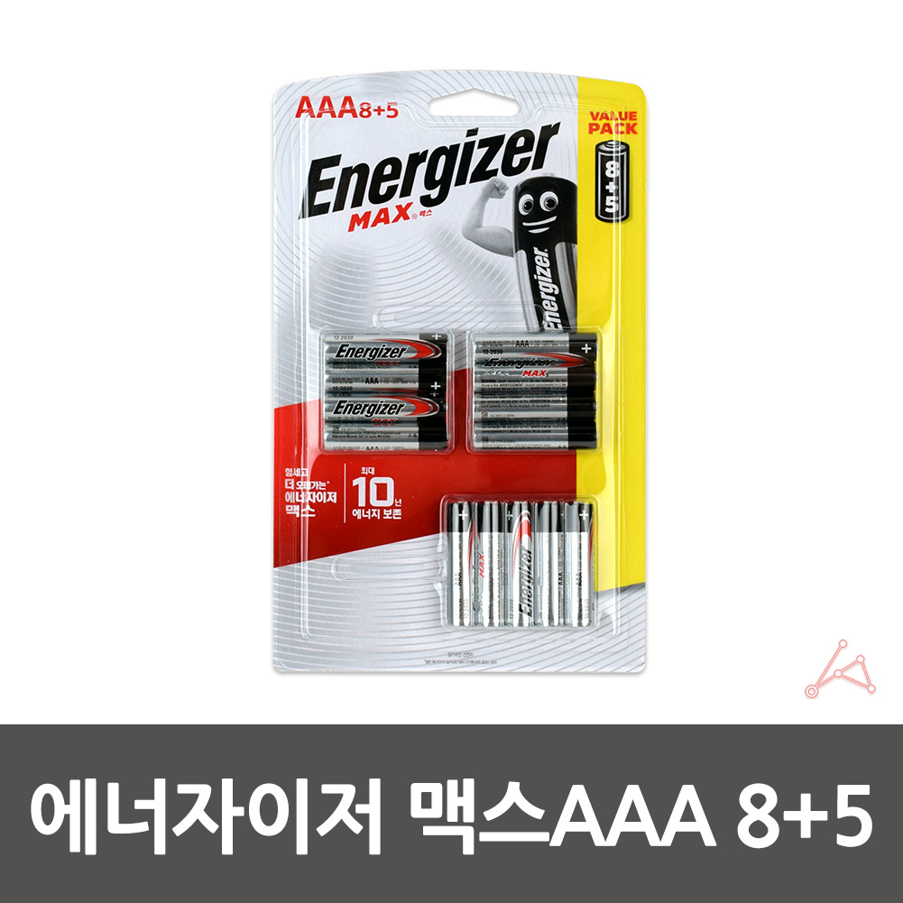 1차전지 알카라인건전지 1.5V R03 AAA 8+5