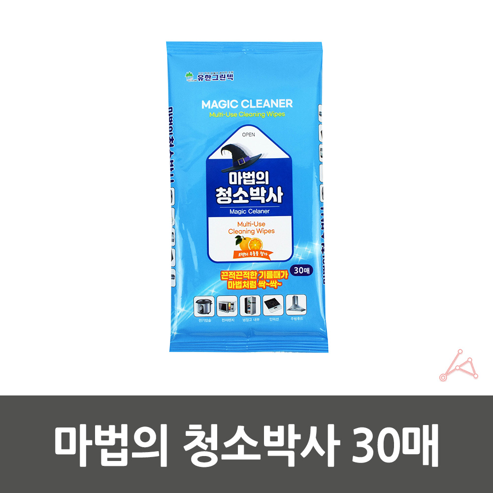 유리닦는 거울세정 티슈 식탁 인덕션 물티슈 30p