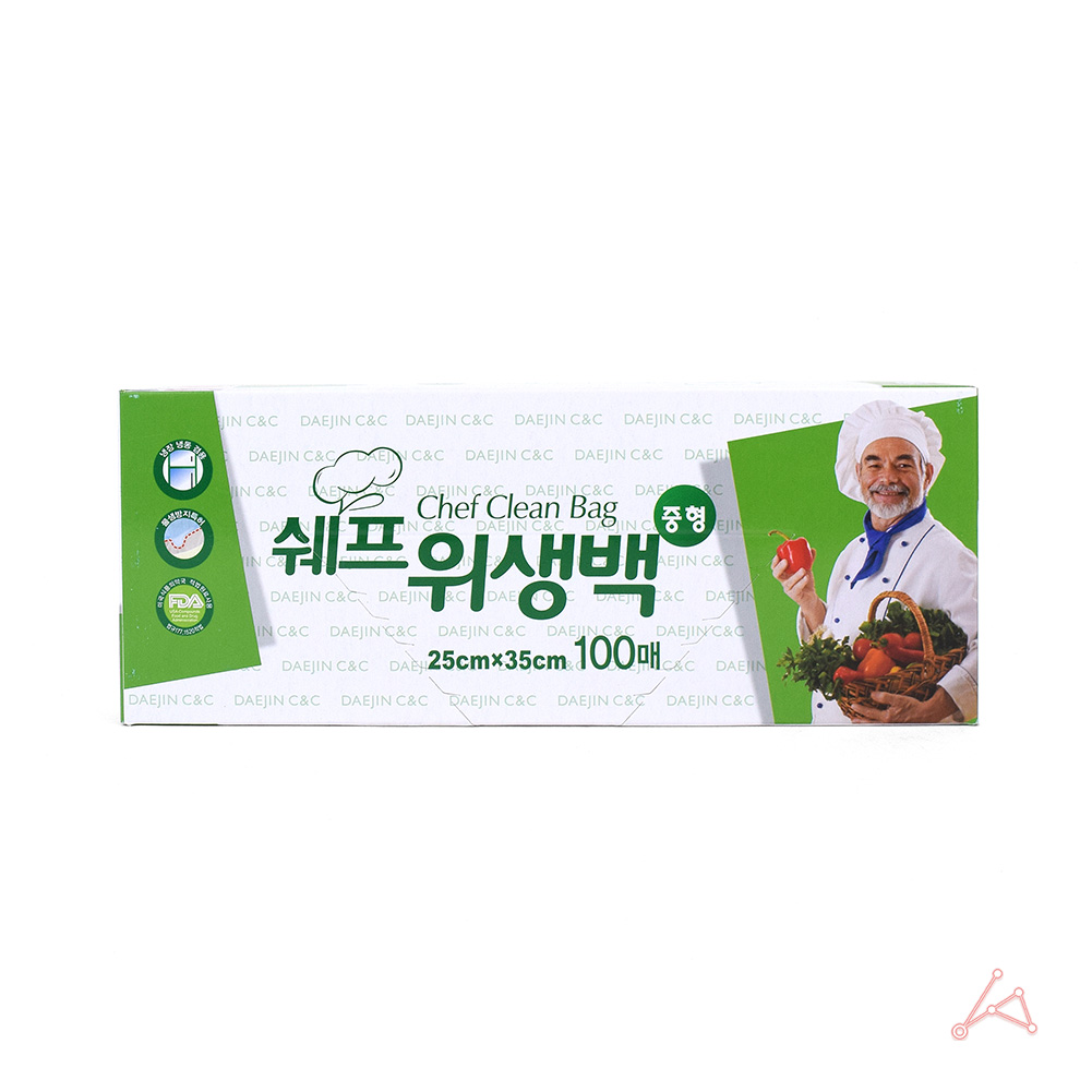 일회용팩 휴대용 비닐팩 위생백 25x35 중형 100매