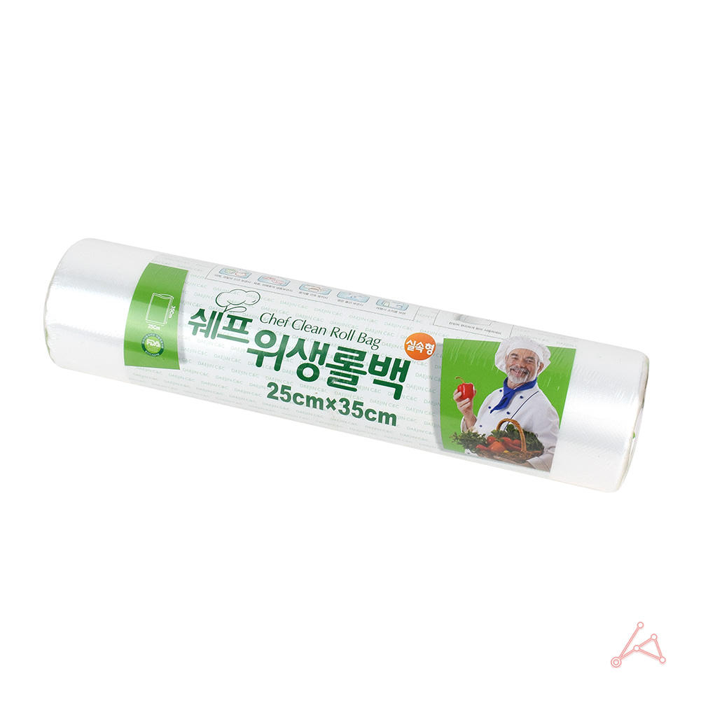 두루마리비닐 휴대용롤팩 일회용팩 25x35 100매