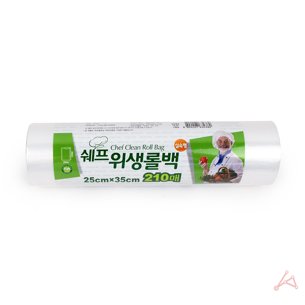 두루마리비닐 휴대용롤팩 일회용팩 25x35 210매