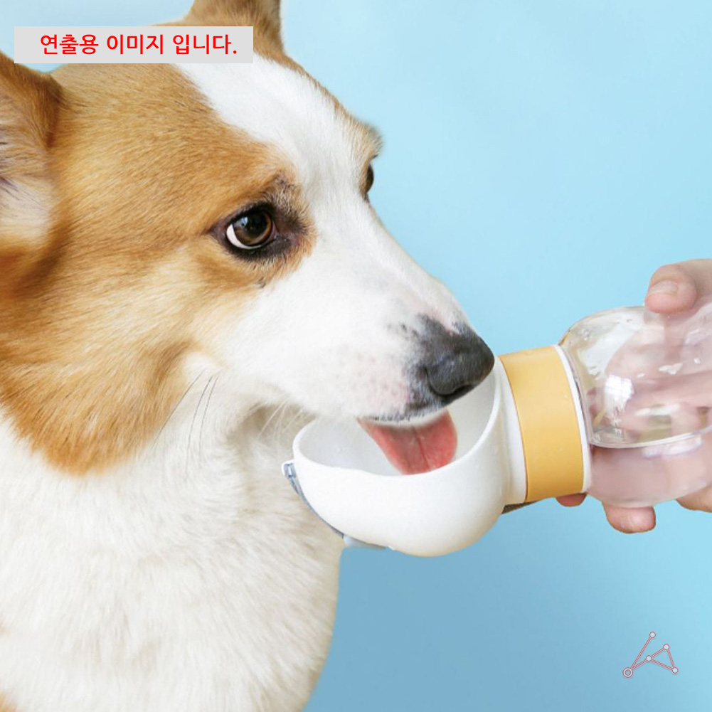 강아지 산책용물통 산책물그릇 반려견 개물병 개물통