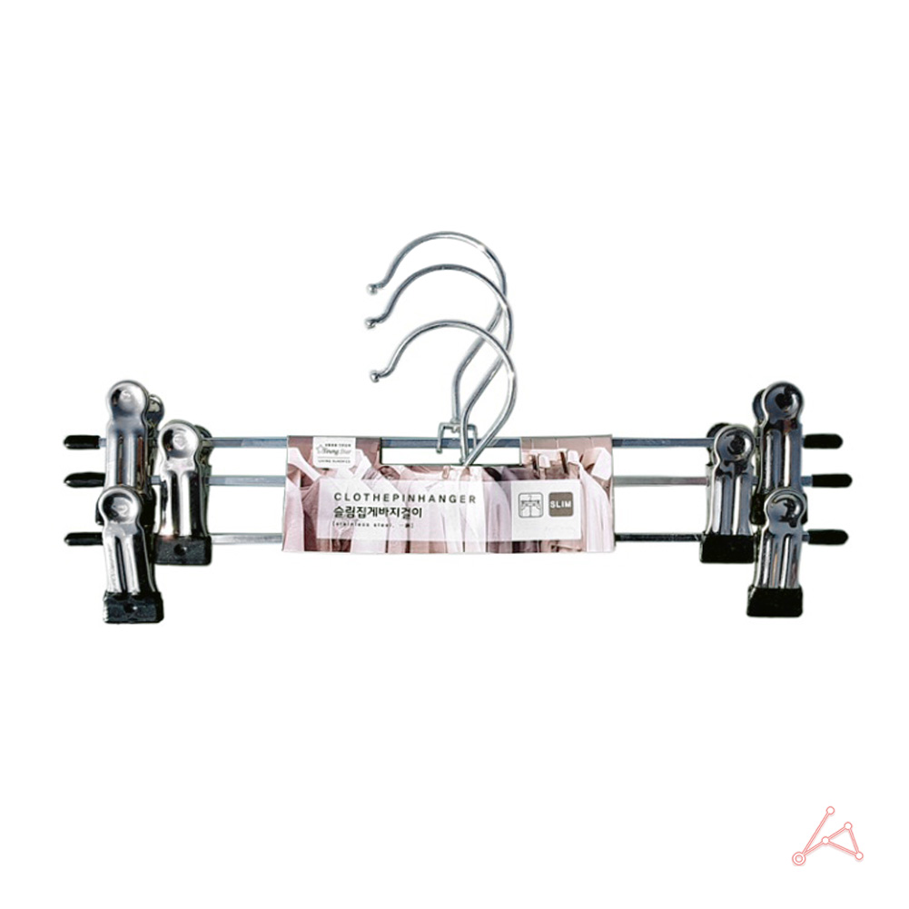 슬림집게 하의옷걸이 장롱바지걸이 반바지옷걸이 3p
