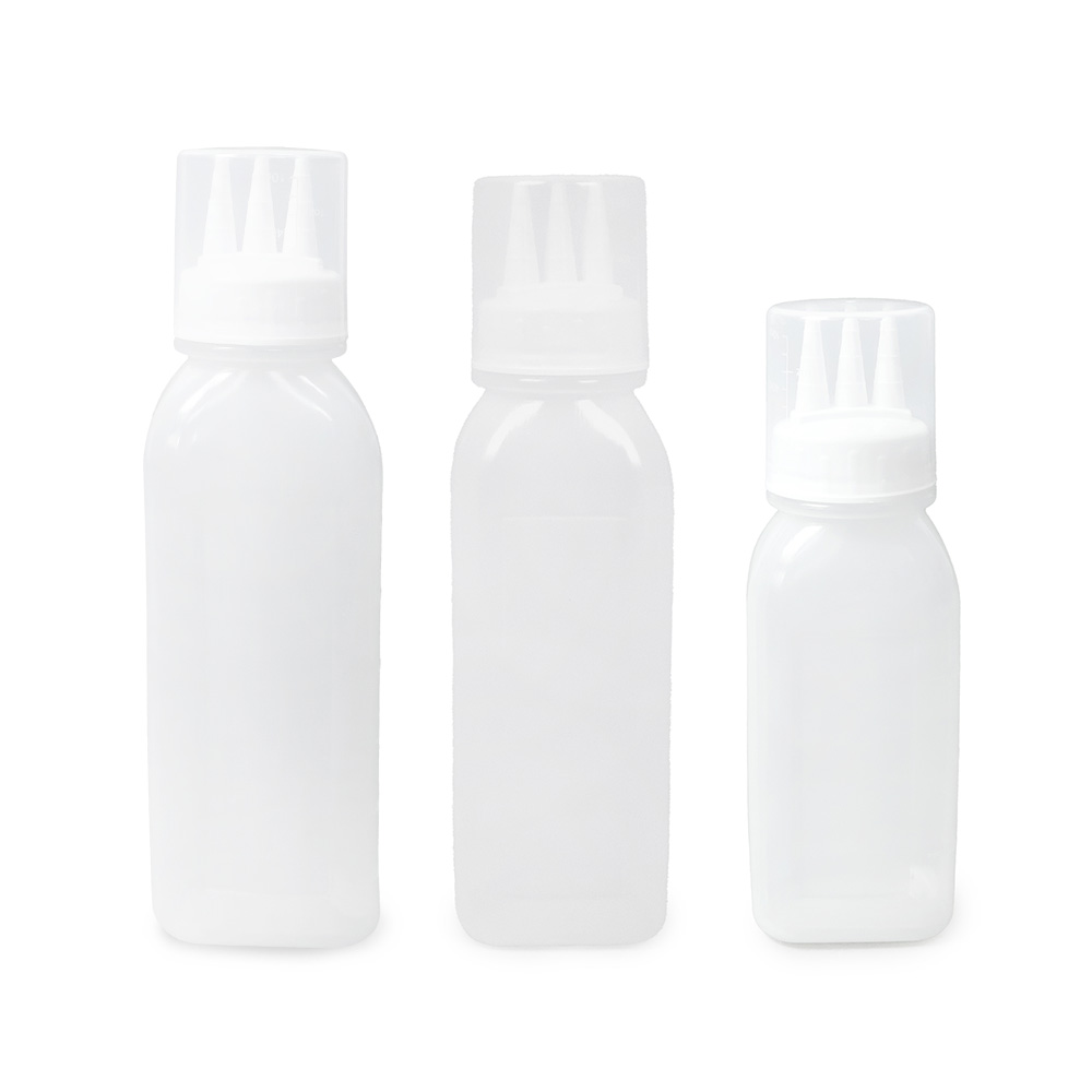 잘라쓰는사각뚜껑소스병3구