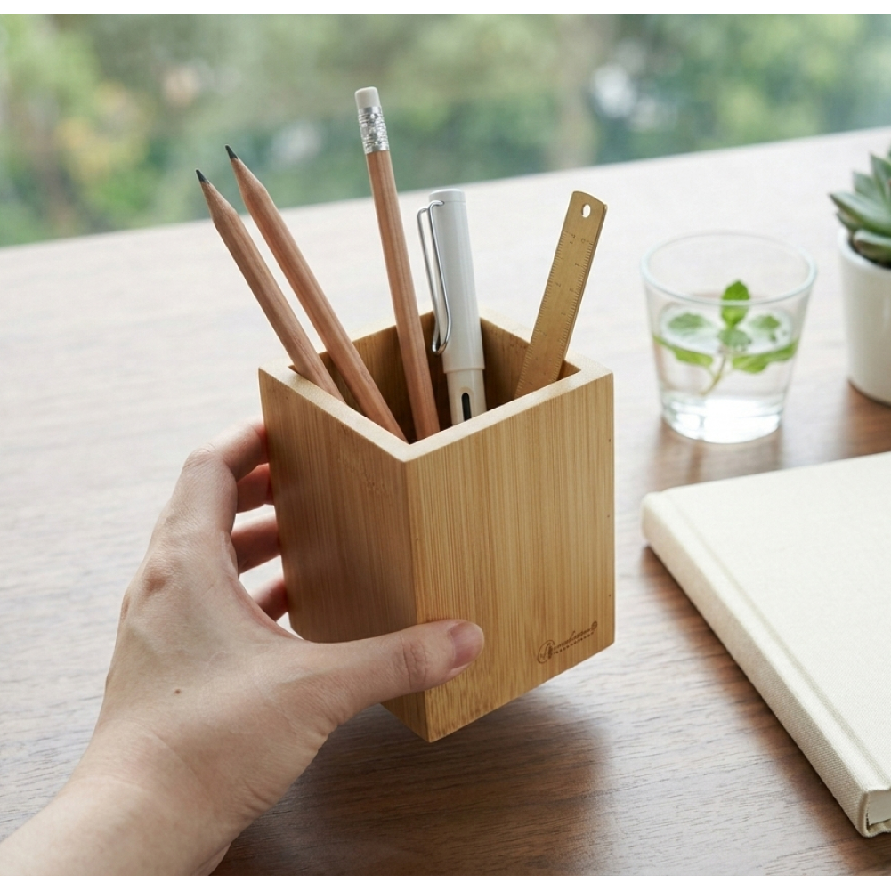 밤부 사각 연필꽂이 MW-682