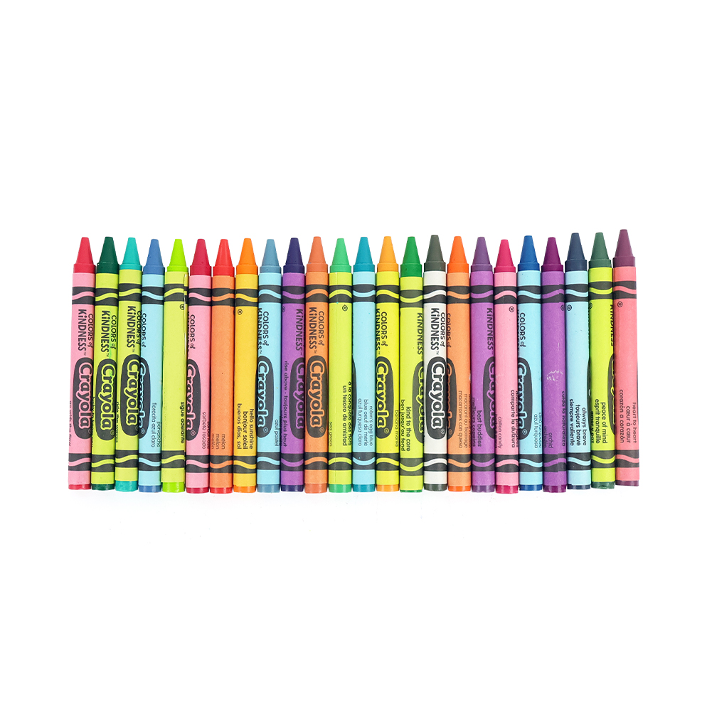 크레용 인기칼라 24색