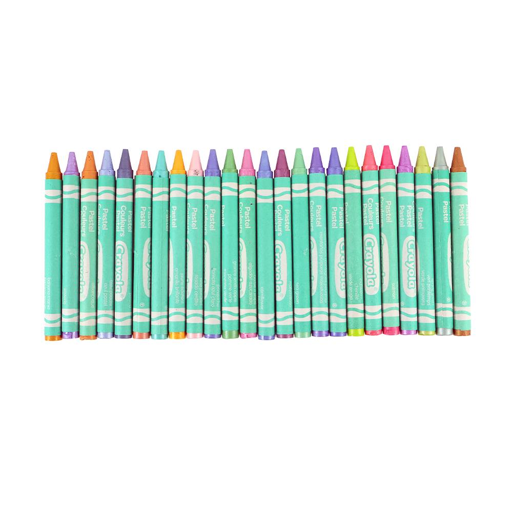 크레용 파스텔 24색