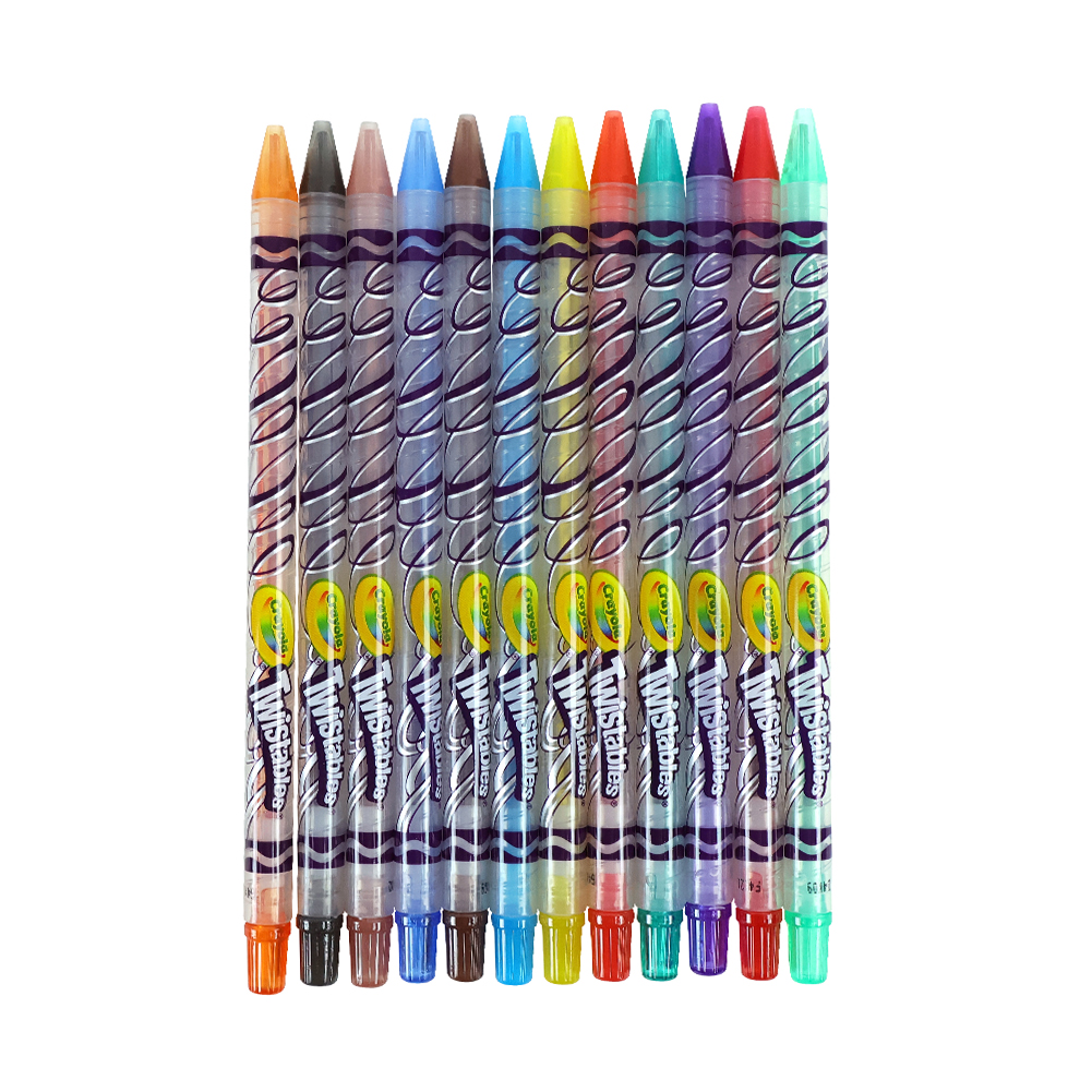 기능성 색연필 가는심 트위스트 12색