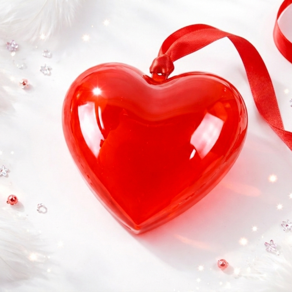 아크릴 하트 케이스(빨강투명)