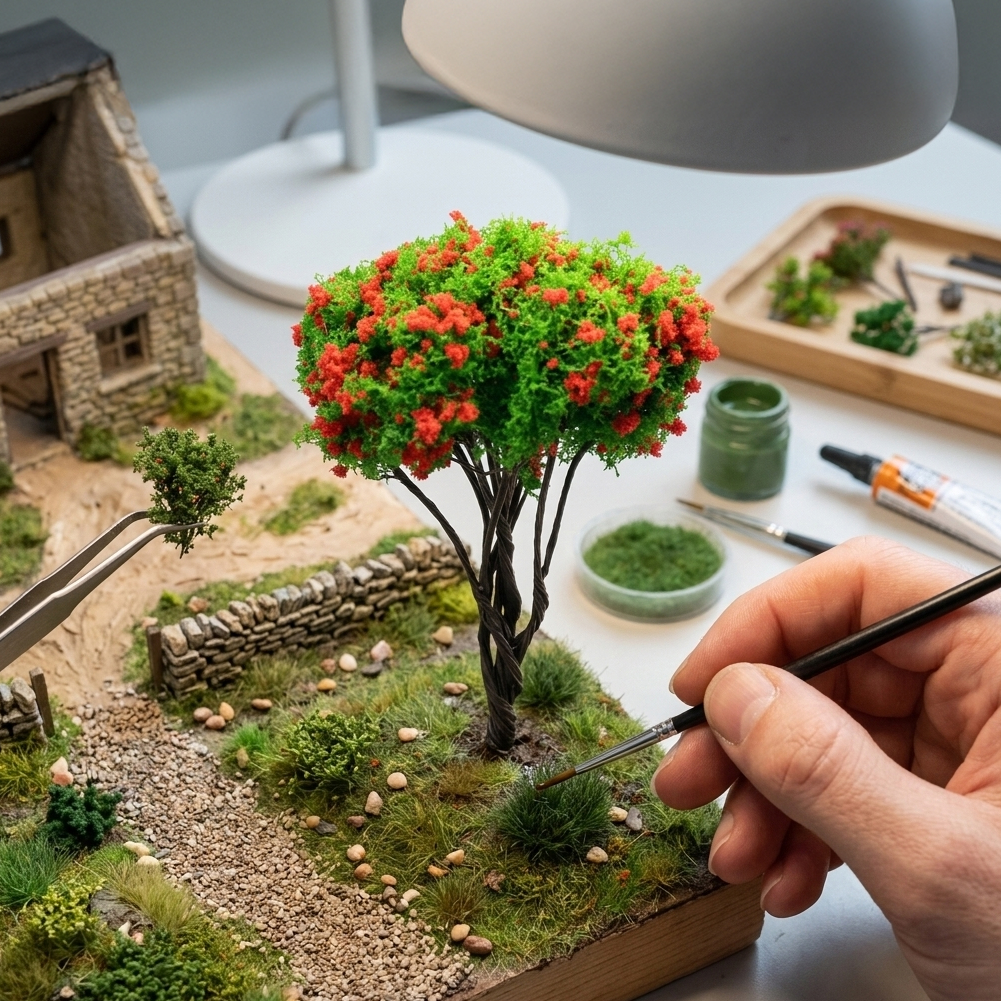 꽃나무(활엽수빨강꽃)