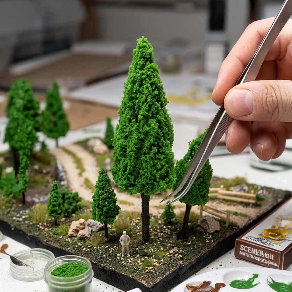 나무모형(침엽수녹색)