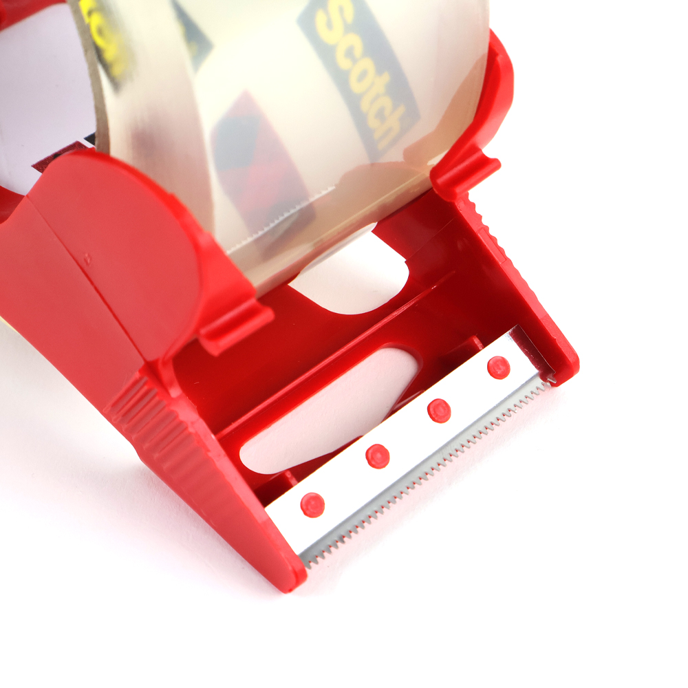 3M 스카치 포장용 투명 박스 테이프 48mmX100M 3615C 낱개 디스펜서 세트