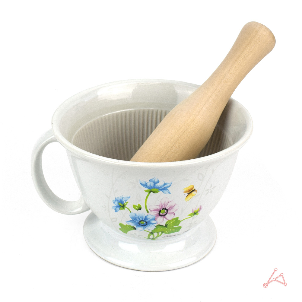 도자기 신 손잡이절구