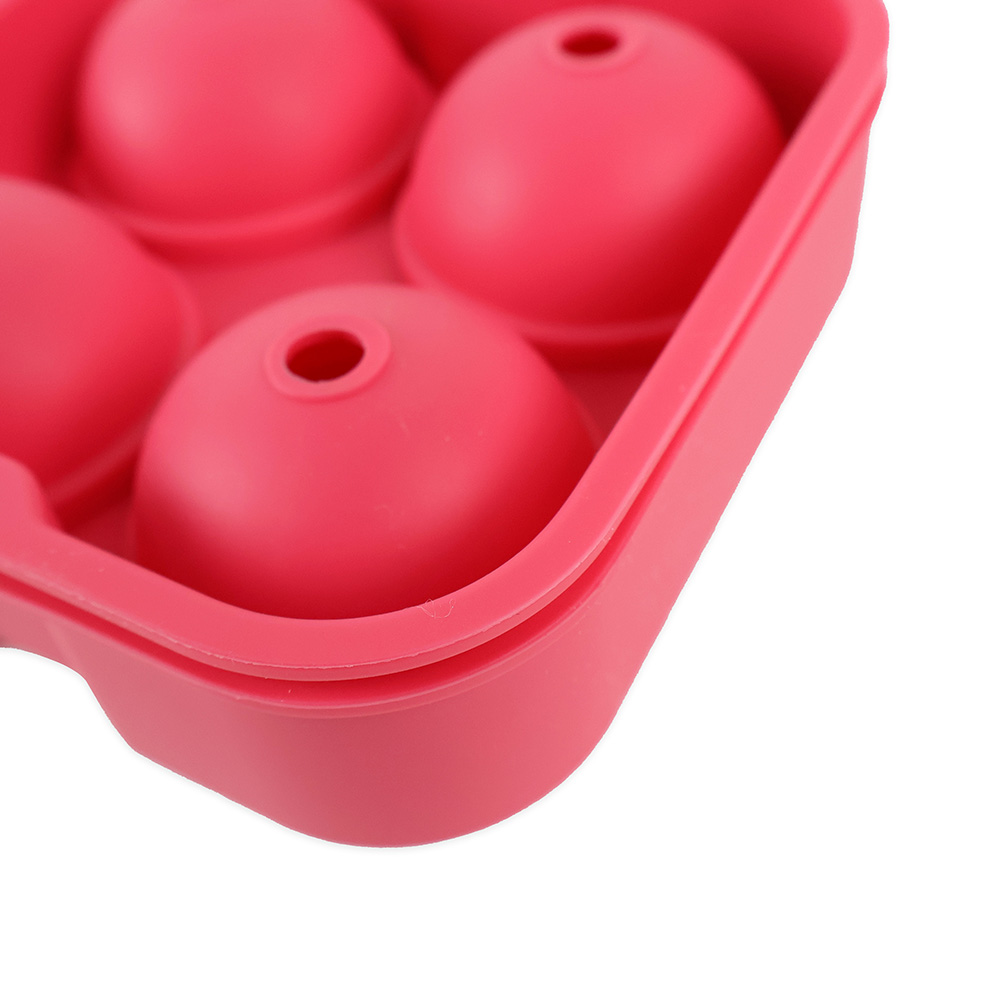 실리콘 아이스트레이 4구 (레드)