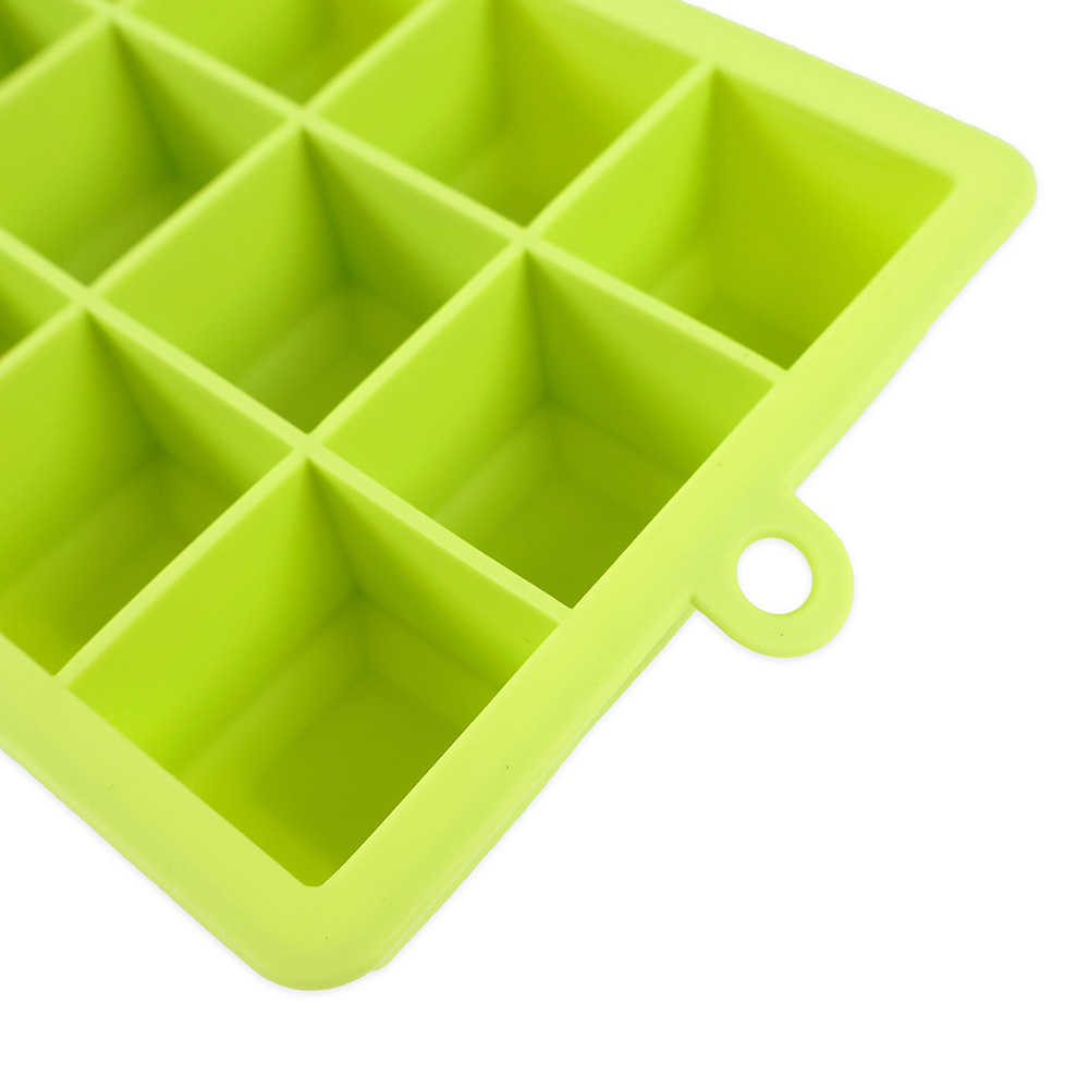 실리콘 아이스트레이 사각 (그린)