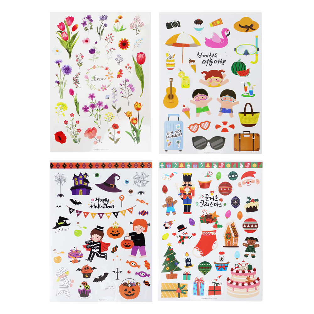 투명 스티커 (3매입)