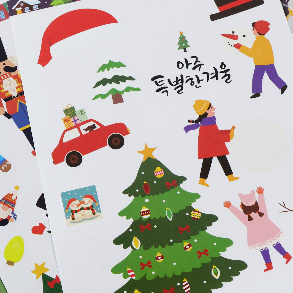 투명 스티커 (3매입)