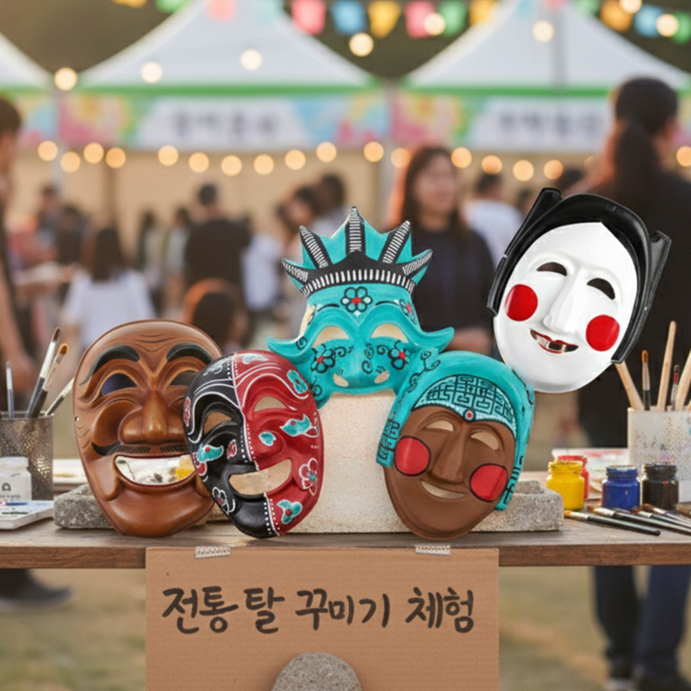 종이탈 하회탈 시리즈 (10개) > 취미/캠핑 - 친구도매