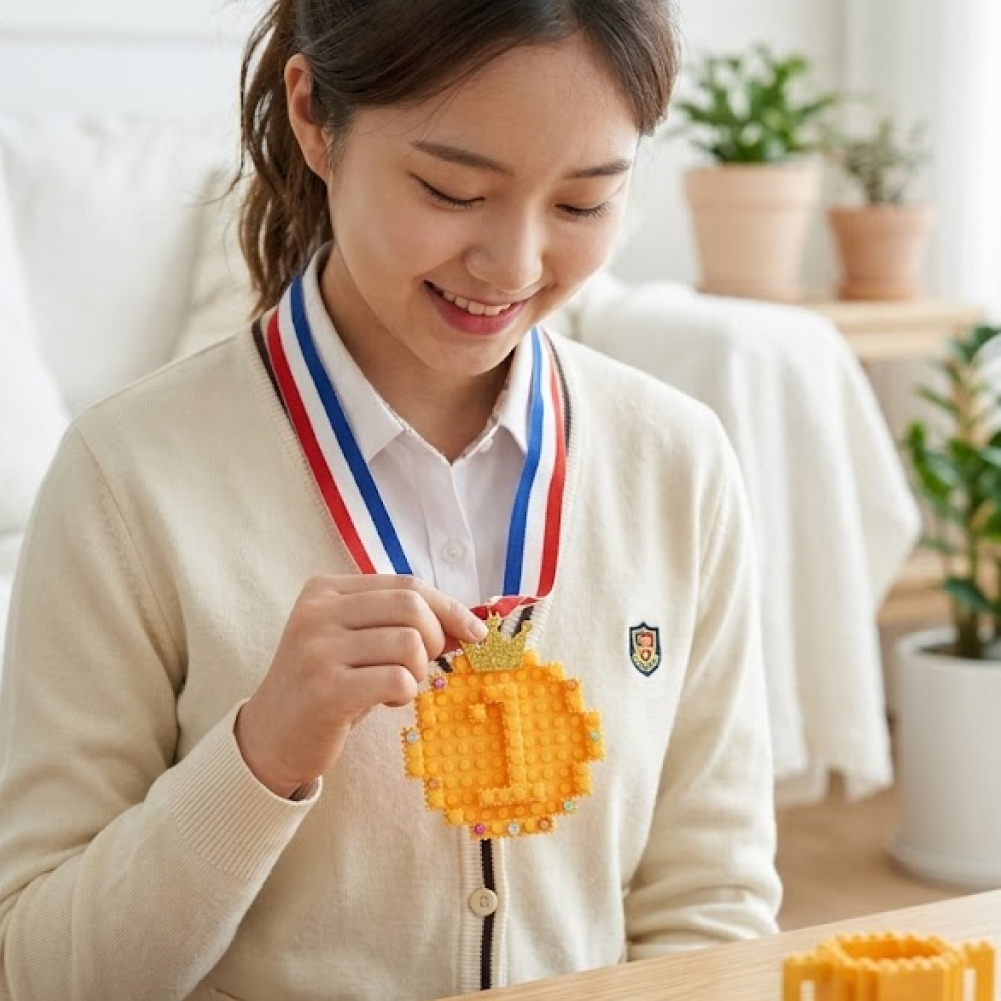 미니블럭 만들기 메달 만들기