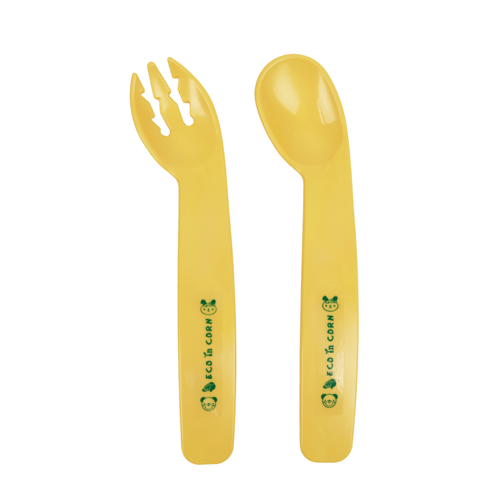 옥수수 베이비 스푼포크 세트