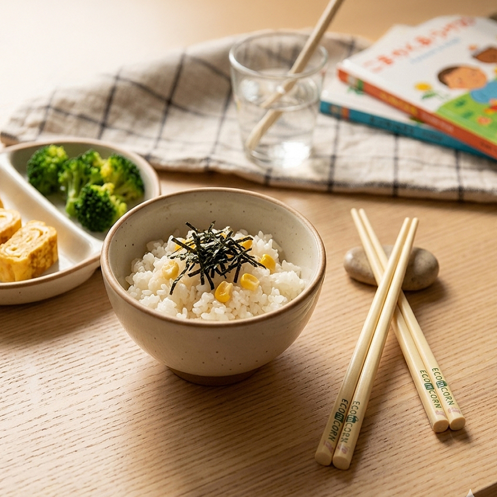 옥수수 주니어 젓가락2벌 세트