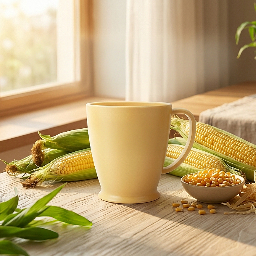 옥수수 손잡이컵