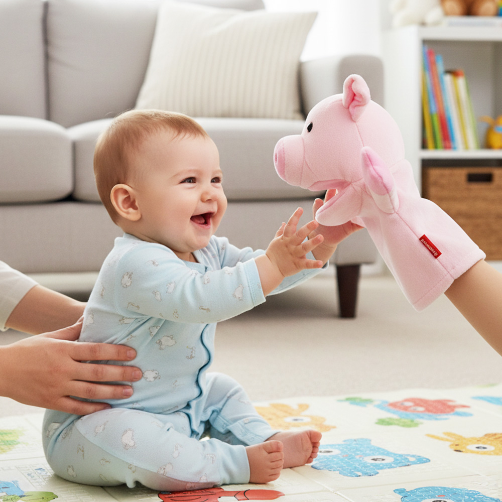 말하는 손인형 농장