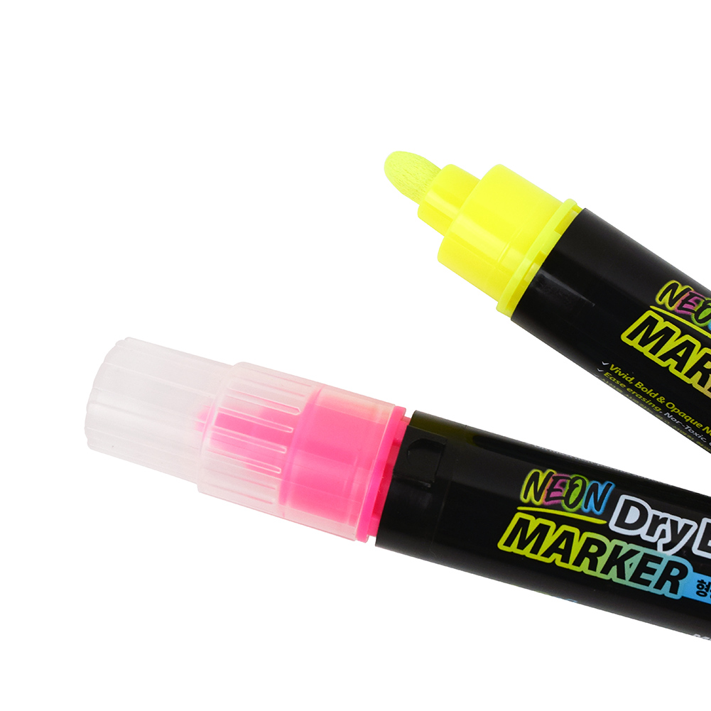 형광 보드마카 2본입