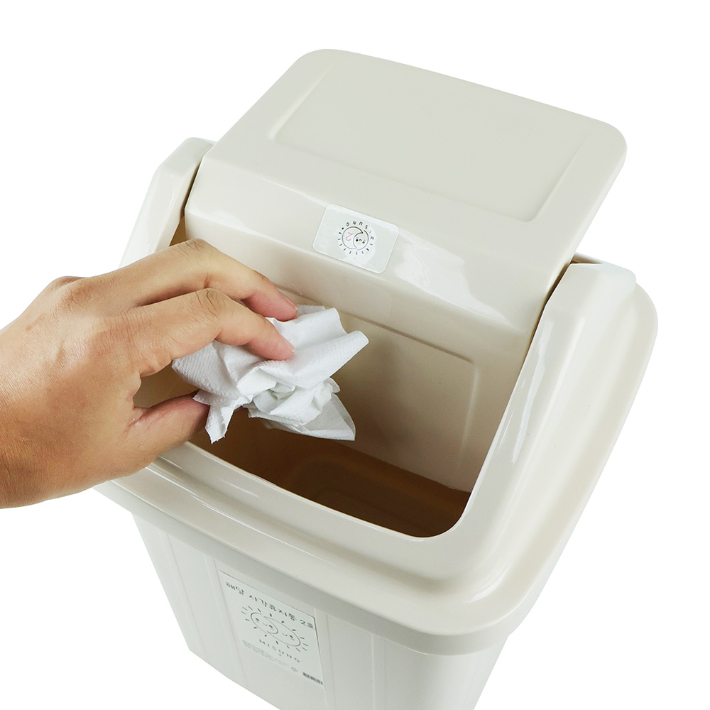 해달 사각휴지통 베이지