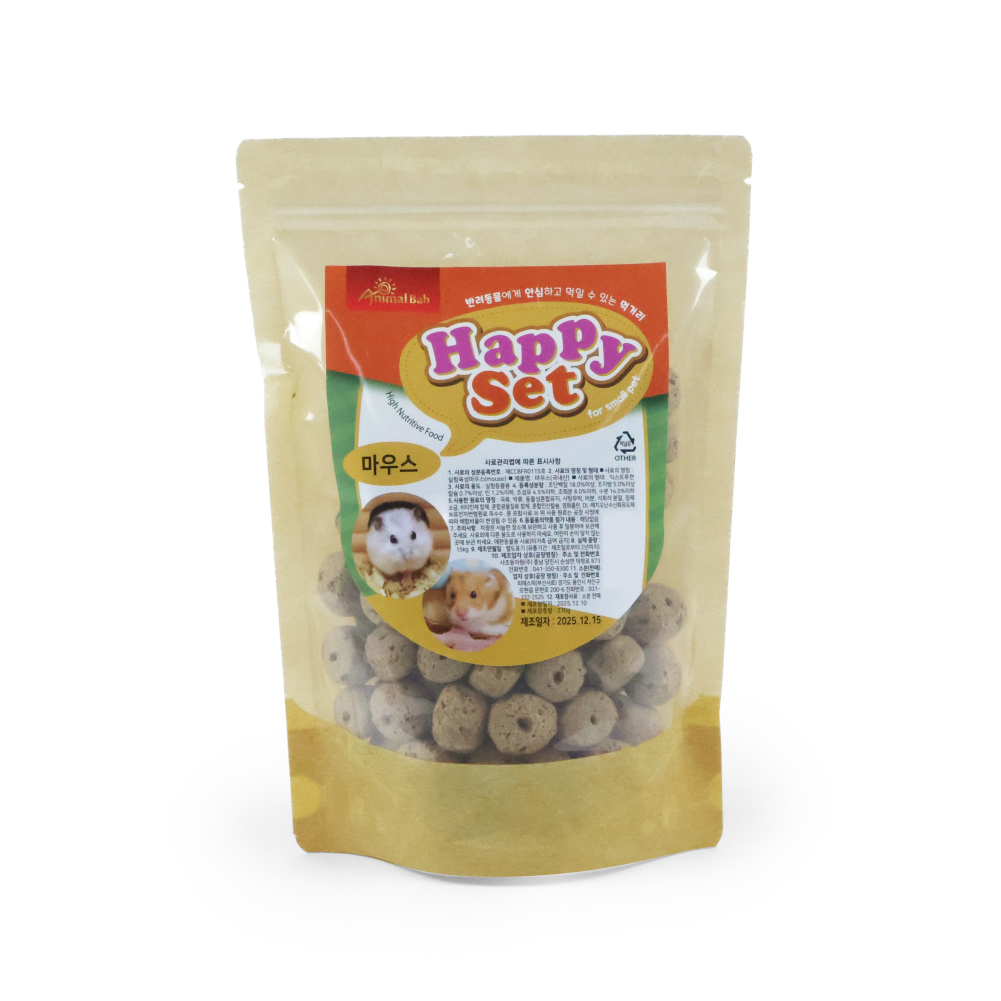 애니멀밥 해피세트 마우스(소동물 이갈이용)