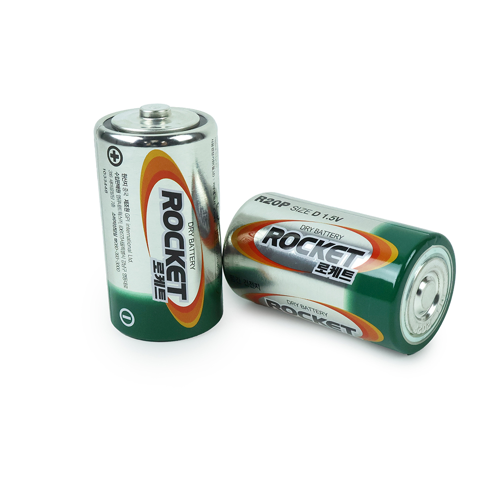 로케트 망간건전지 2P DM(R20P)
