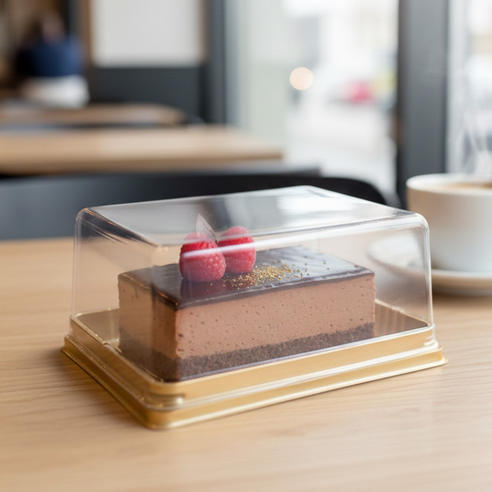 직사각 디저트 용기 금색 SH-C2