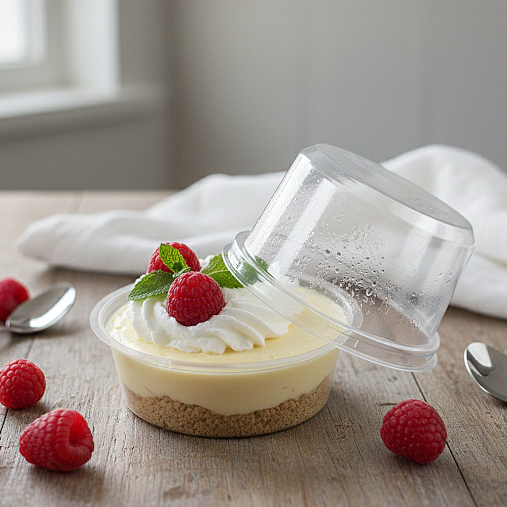 다용도 원형 디저트 용기 투명 SH-100