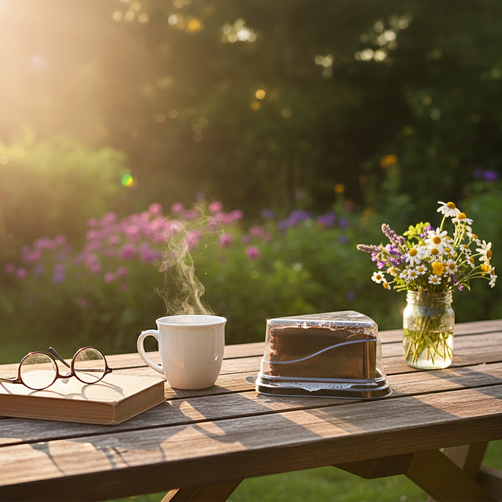 삼각 조각 케이크 용기 흑색 SH-T1