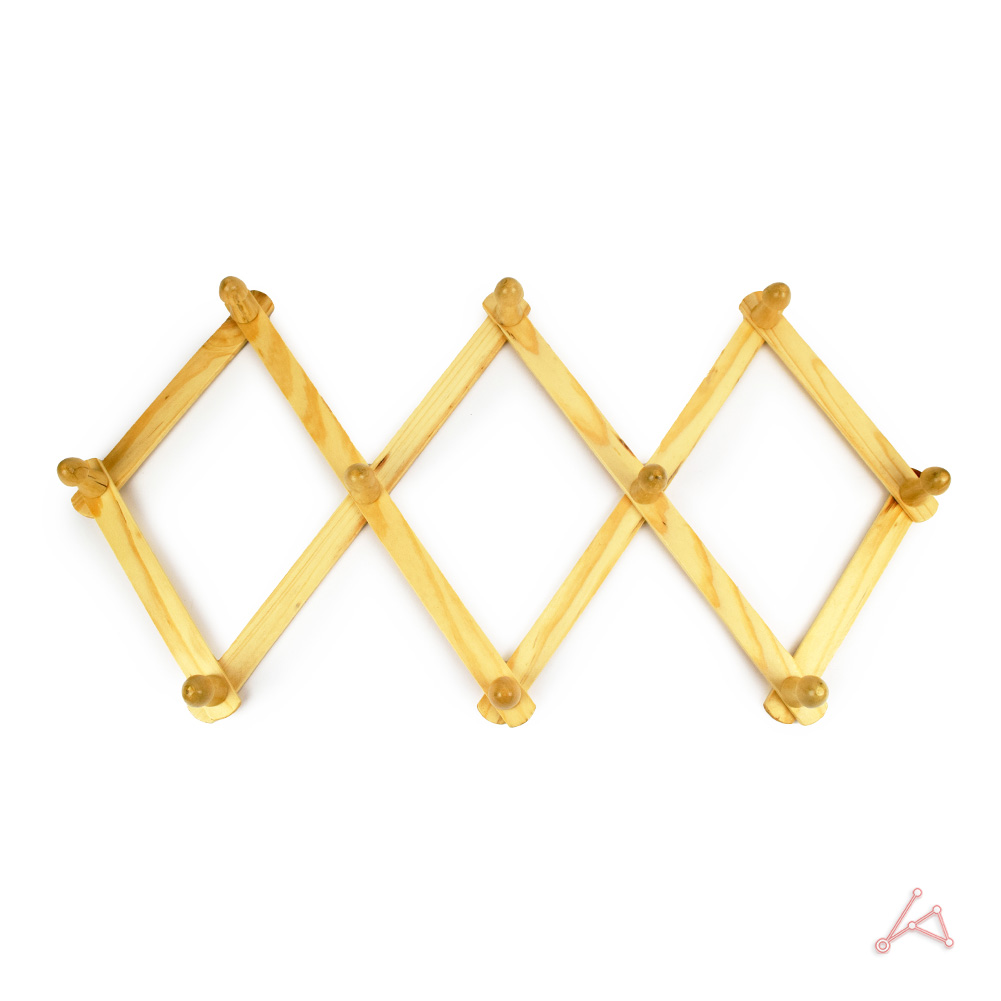 원목 자바라 행거 옷걸이