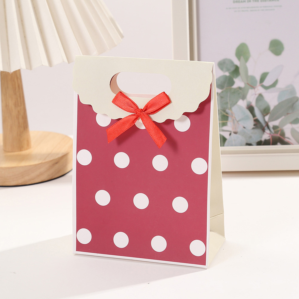 도트리본 선물가방 12p