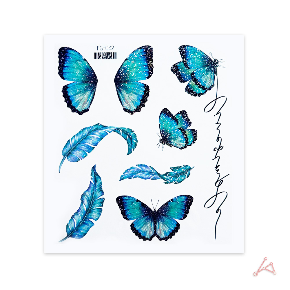 파스텔 타투 스티커