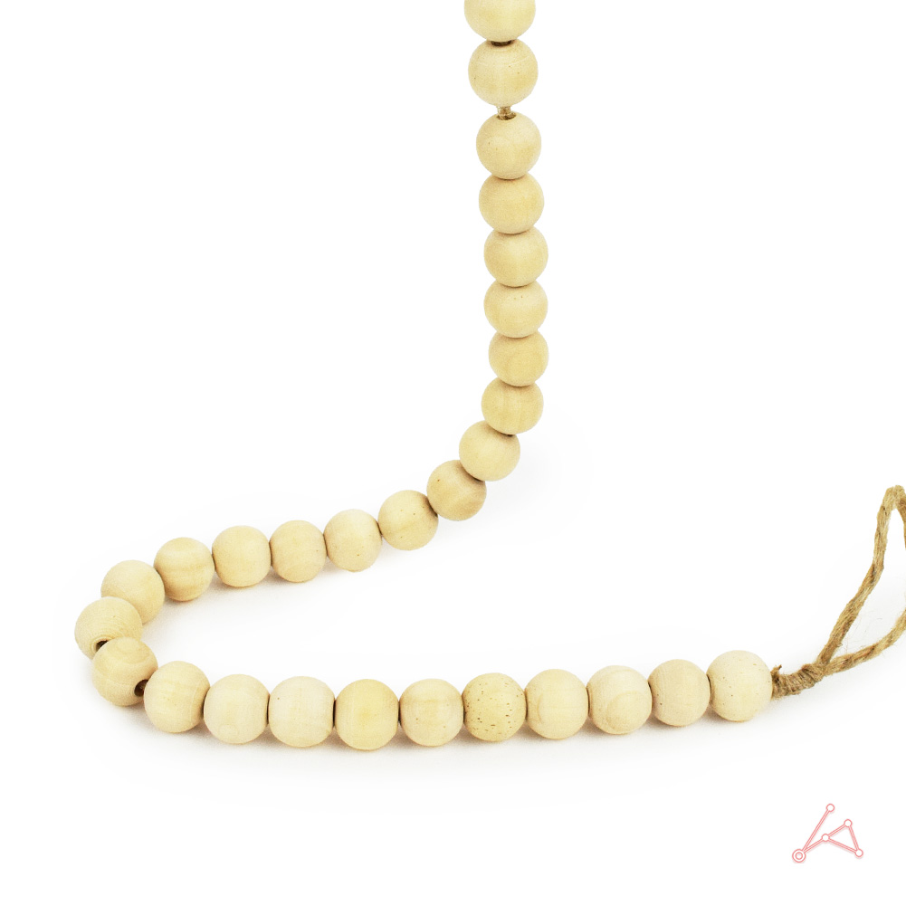 구슬 휴지걸이 원목