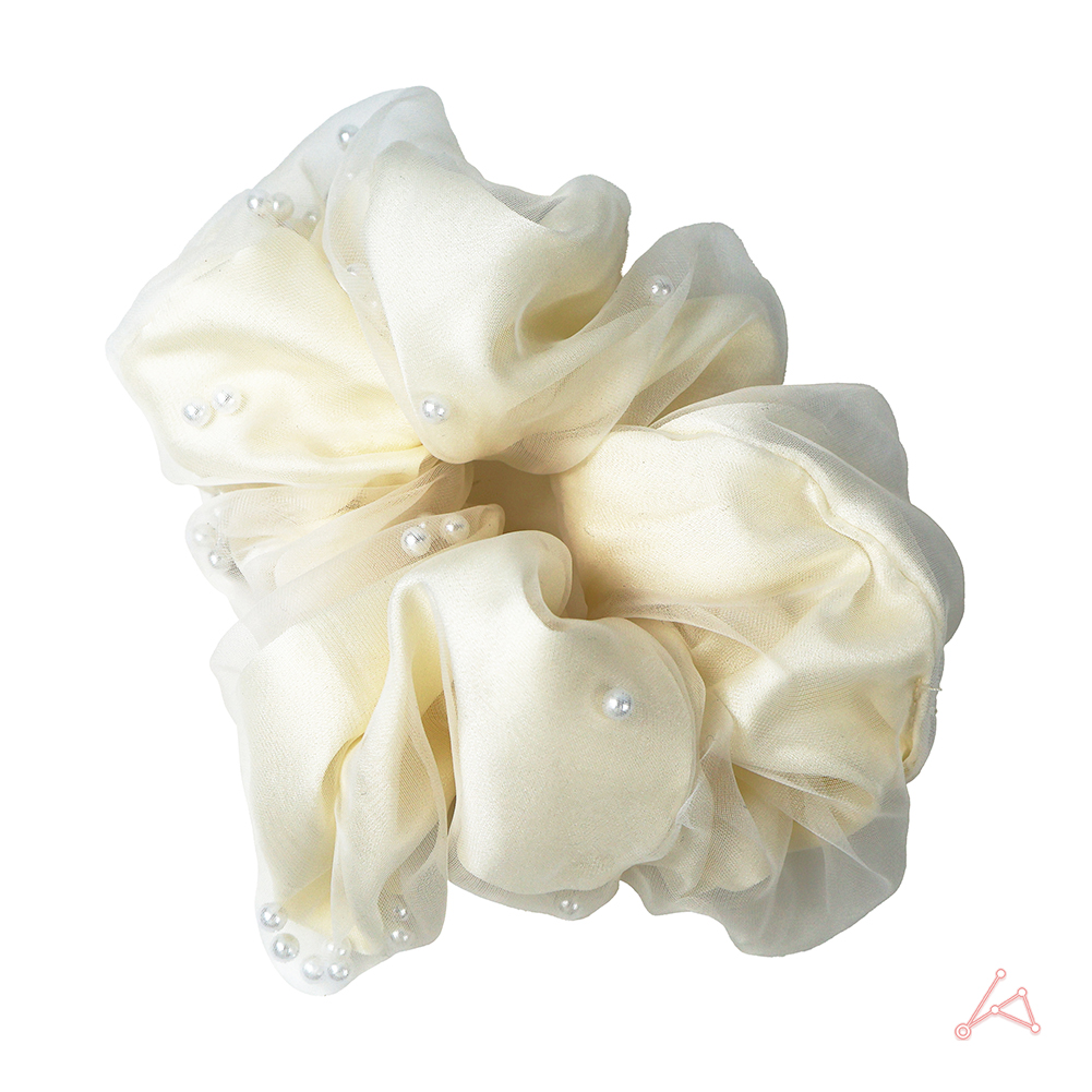 진주 오간자 대형 스크런치