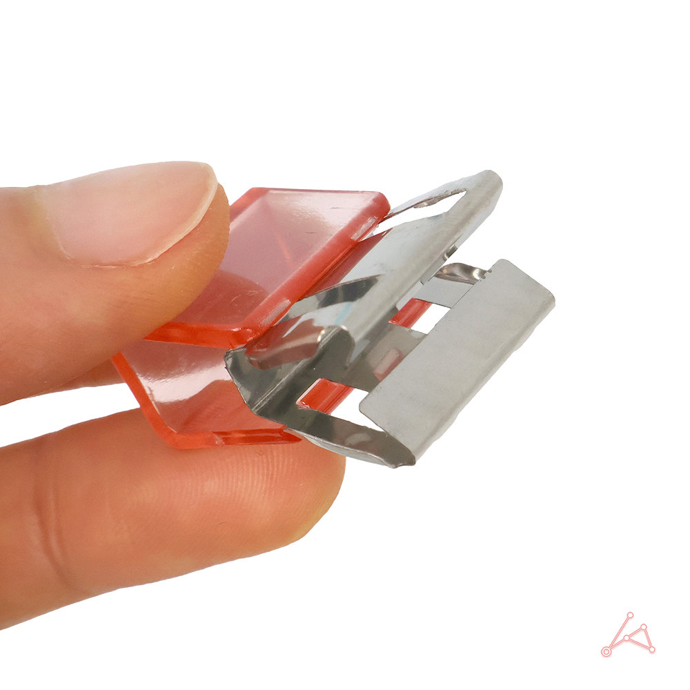 사무용 슬라이드 푸쉬 클립 10개 세트