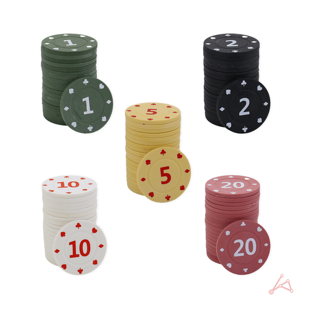 숫자형 포커칩 100p