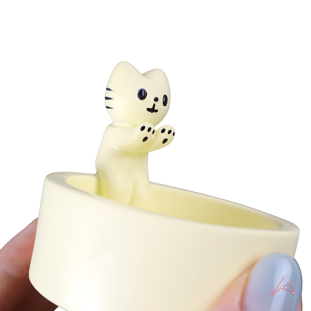 고양이 불멍 촛대