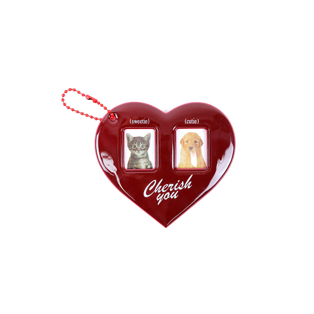 레드하트 증명사진 키링