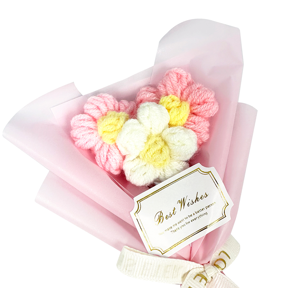 미니 니트 꽃다발