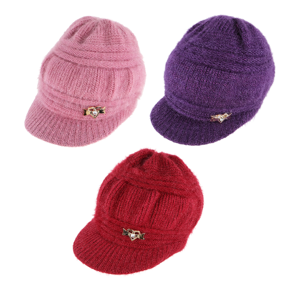 중년여성 니트모자