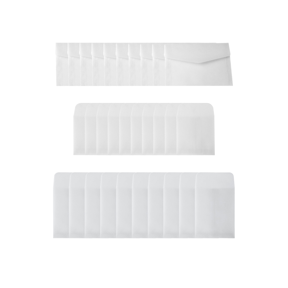 반투명 카드포장 종이 봉투 10p